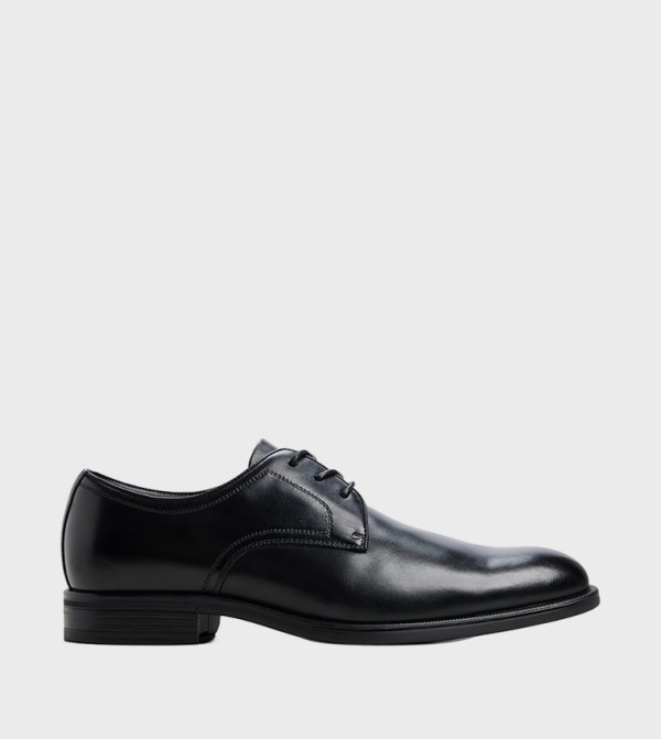 NIKOLAI Round Toe Lace Up Derby Shoes