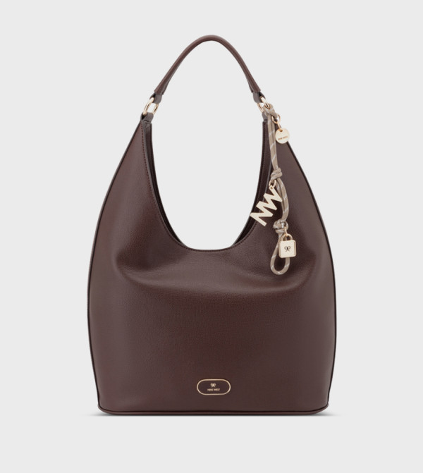 RAVYN Textured Zip Shoulder Bag