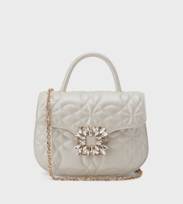 HANNI Quilted Top Handle Bag