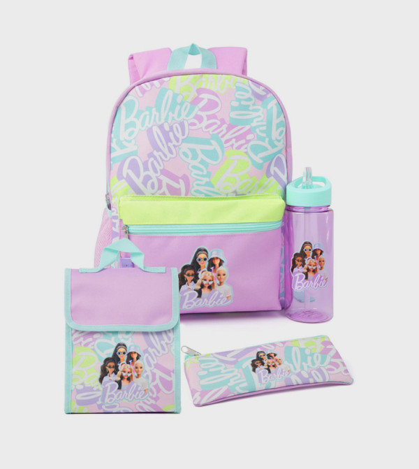 Barbie Printed 4 Piece Backpack Set