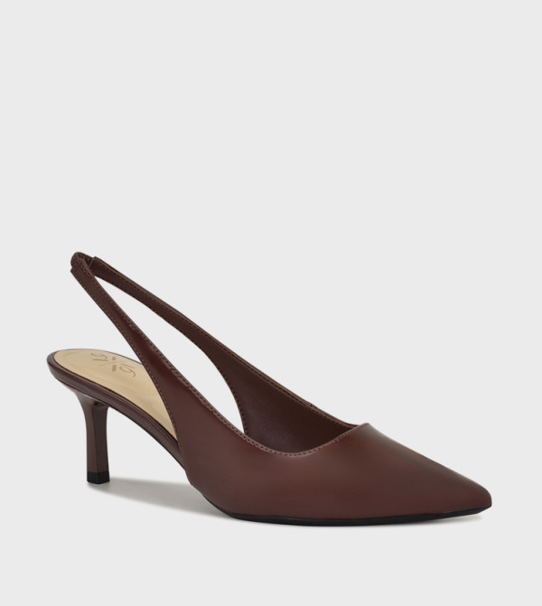 KATELY9X9 Solid Slingback Mule Pump