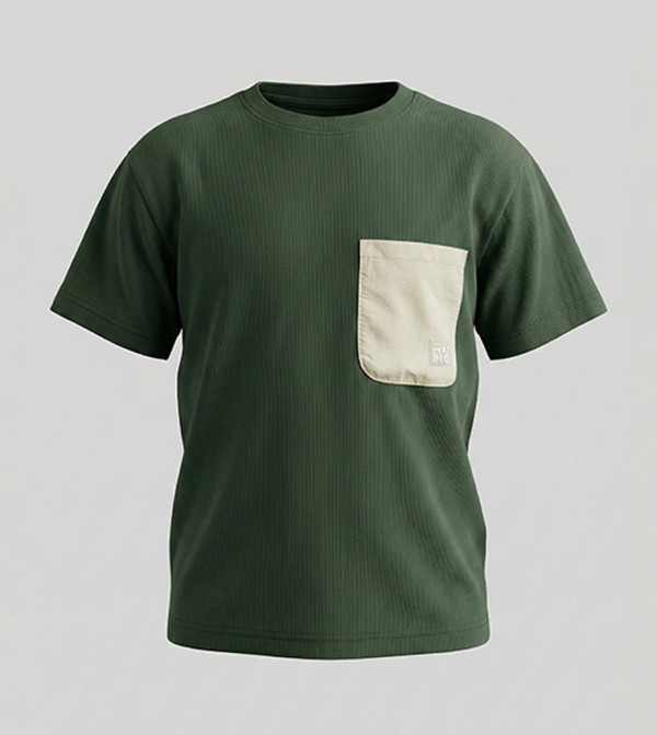 Pocket Front Short Sleeves T-Shirt