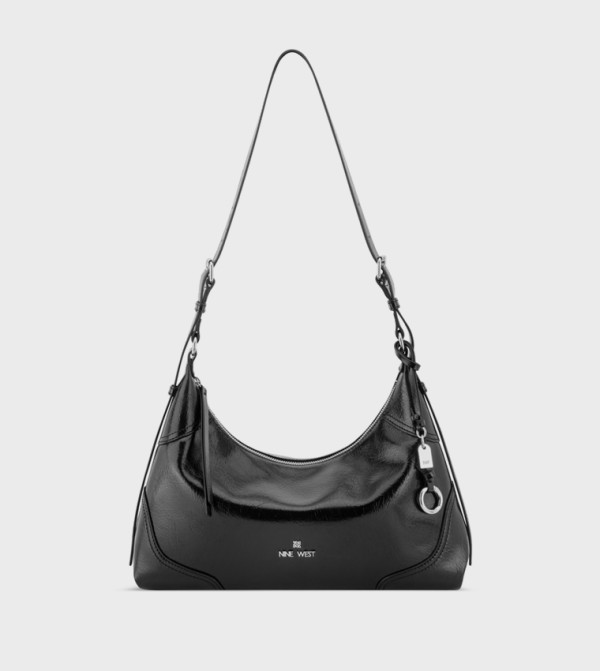 ALLIE Textured Zip Shoulder Bag