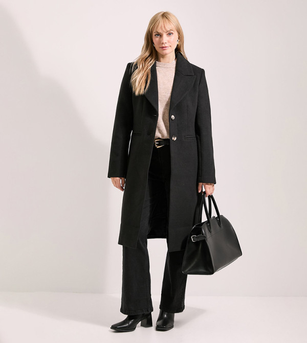 Tux Style Single Breasted Coat