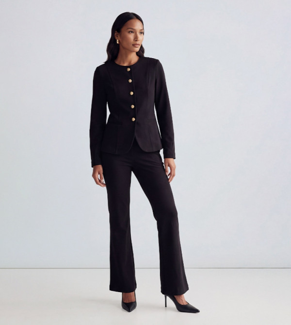 Compact Jersey Kick Flared Trousers