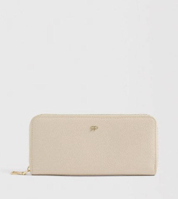Textured Zip-Around Wallet