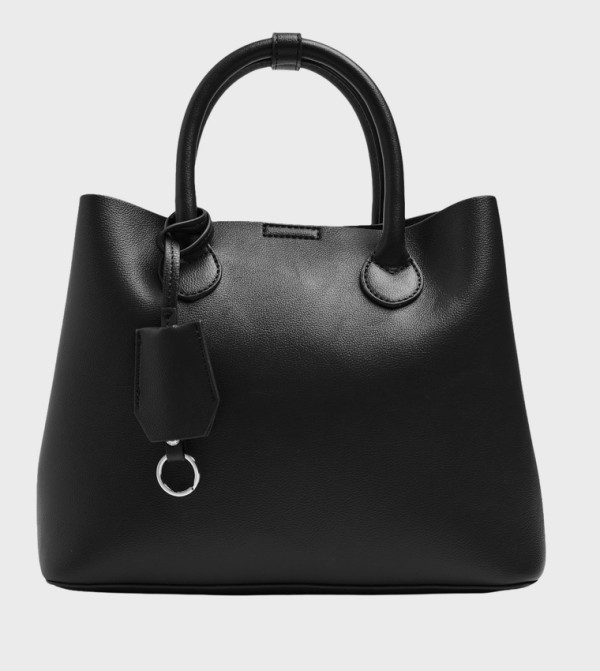 Textured Satchel Bag