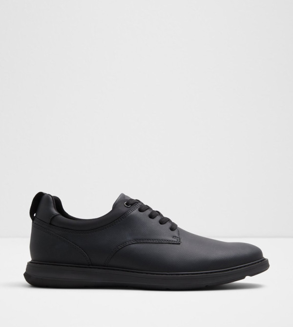 PRETH Textured Lace-Up Shoes