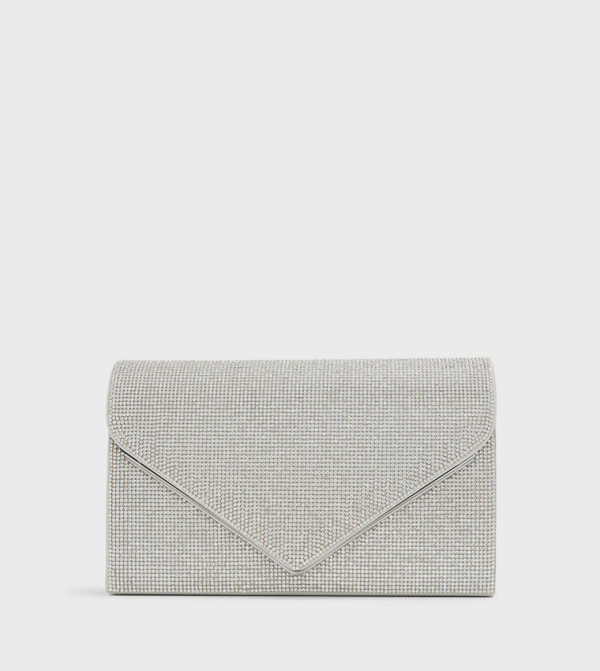 QWEENBEE Embellished Clutch