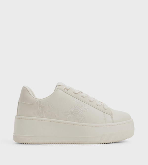 ROHMI Embroidered Lace Up Platform Sneakers