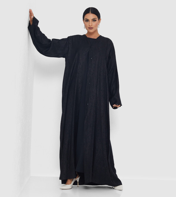 Solid Long Sleeves Abaya 