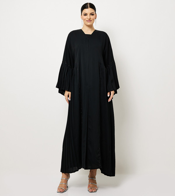 Embellished Flared Sleeves Abaya