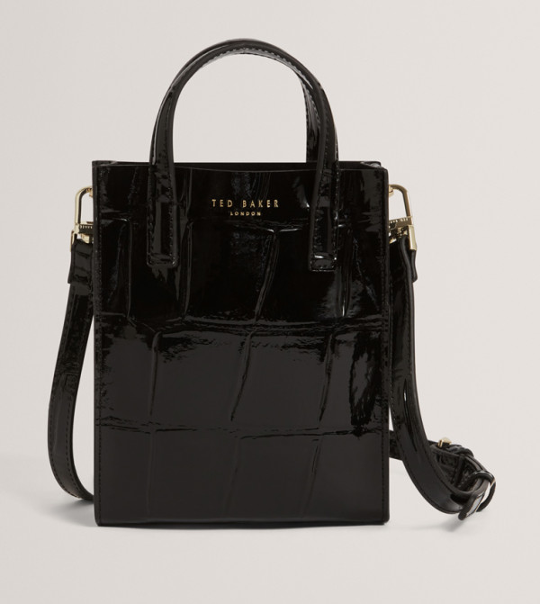 VIIENNA Croc Effect Mini Tote Bag