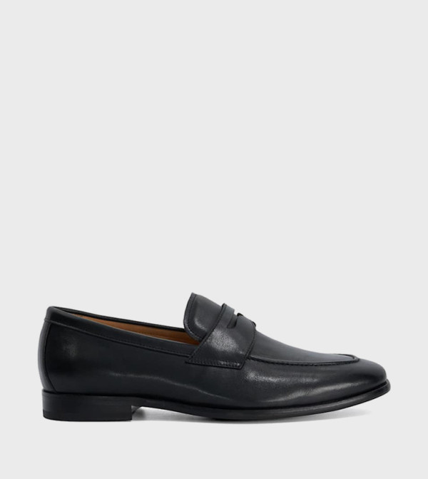 SALFORD Solid Round Toe Formal Slip-Ons