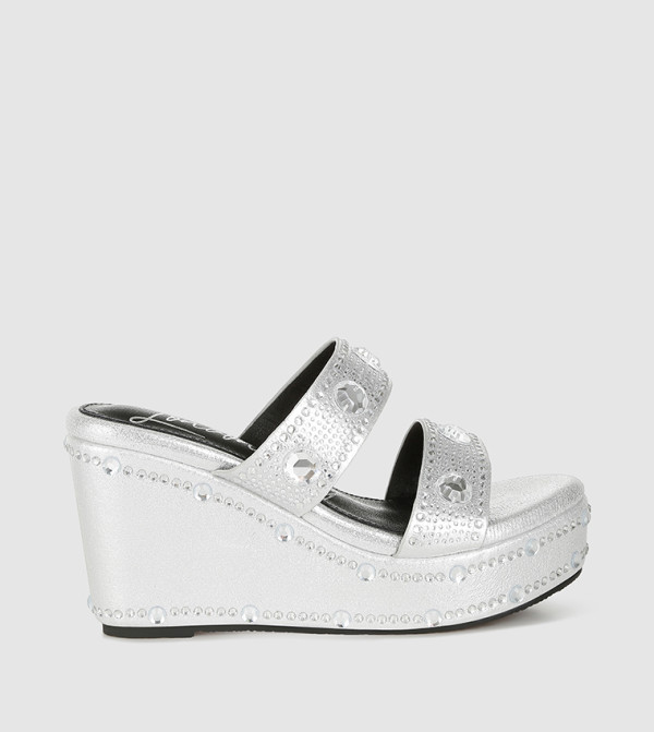 Embellished Wedge Sandals