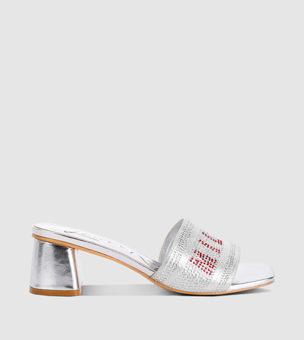 Milan Rhinestone Embellished Heeled Sandals