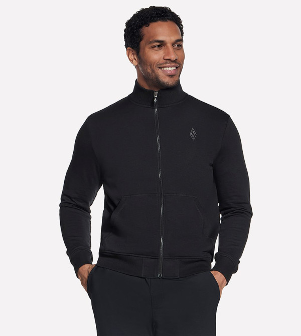 GOWALK Zippered Long Sleeves Jacket