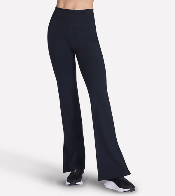 Solid Full Length Active Flared Leggings