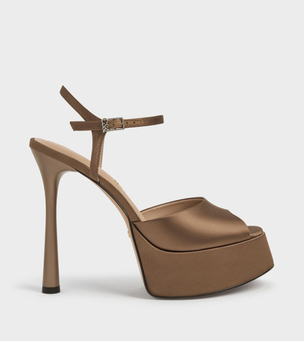 FRANCESCA Peep-Toe Platform Heel Sandals