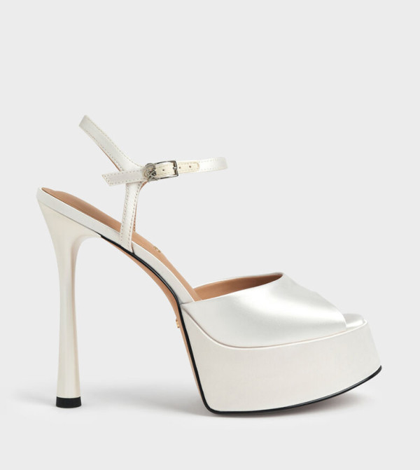 FRANCESCA Peep-Toe Platform Heel Sandals