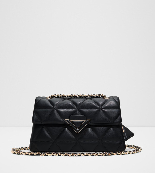 SOFTPUFF Quilted Flap Crossbody Bag