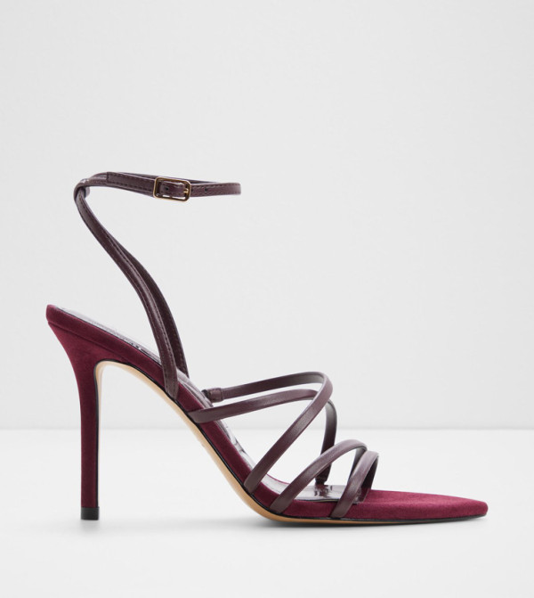 SOLANIA Strappy Ankle Strap Stiletto Heel Sandals
