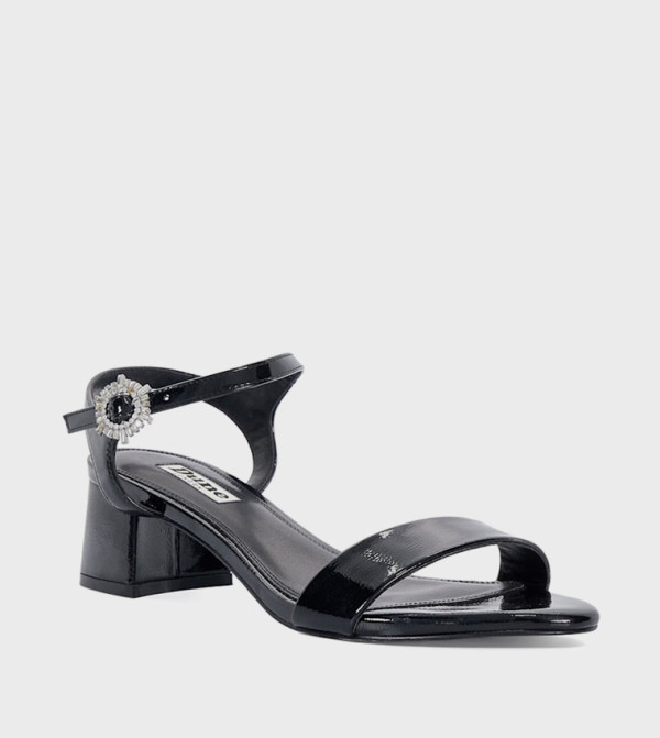MEASURE Ankle Strap Block Heel Sandals