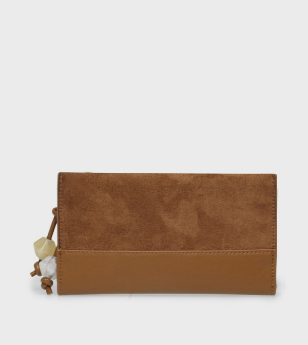 BHOBBS Textured Long Bi-Fold Wallet