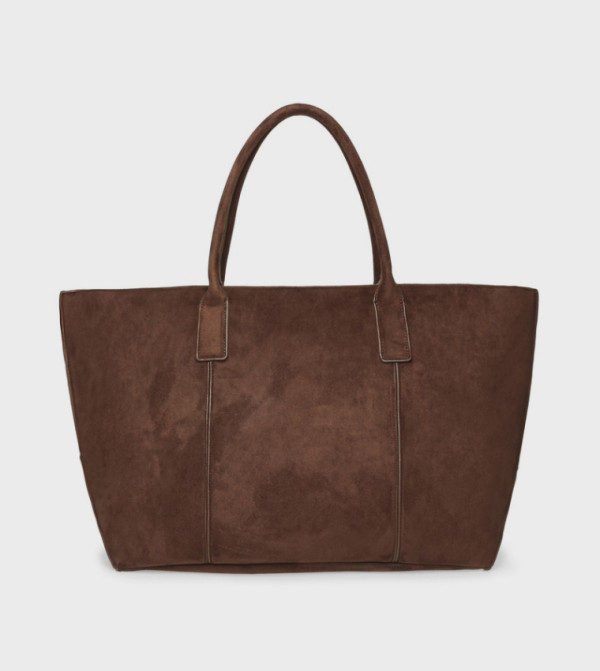 BLEXA Solid Snap Button Tote Bag