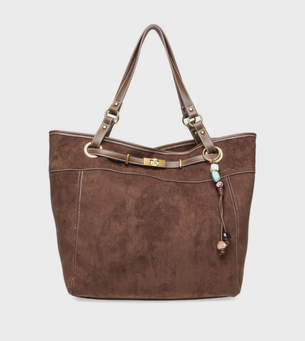 BSUTTEN 3 Solid Snap Button Tote Bag