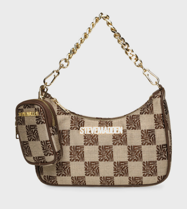 BVITAL-8 Logo Detail Shoulder Bag with Coin Pouch