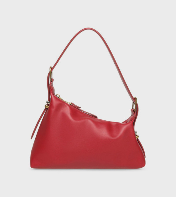 BNALLY Solid Zip Shoulder Bag