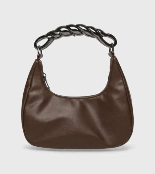 BKENZAL Textured Twist Handle Handheld Bag