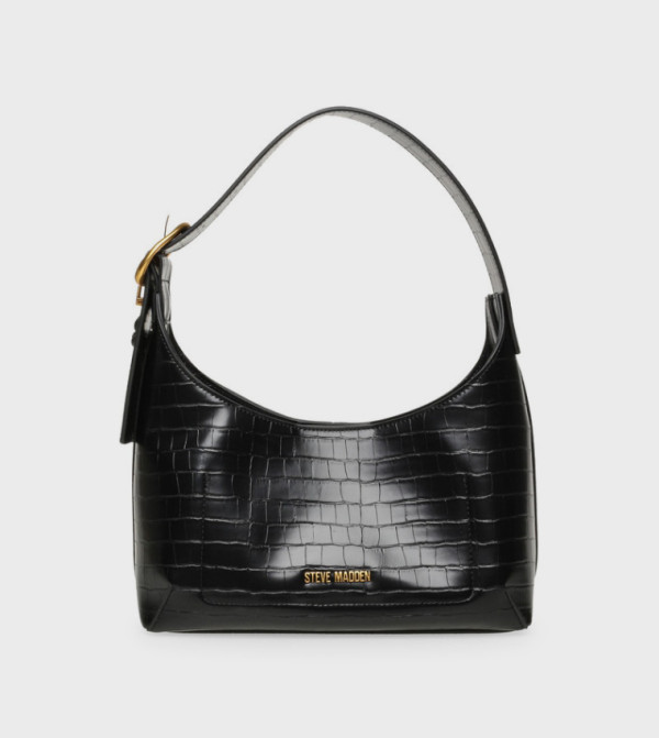 BMAYYS Textured Snap Button Hobo Bag