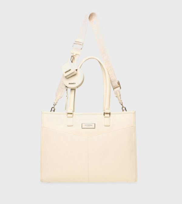 BWANE Metal Accent Shoulder Bag