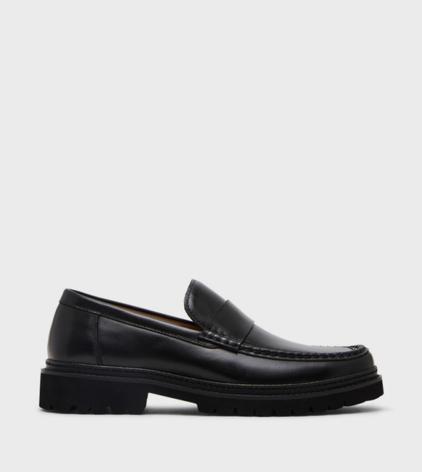 BRADNER-O Penny Strap Chunky Sole Slip-On Loafers