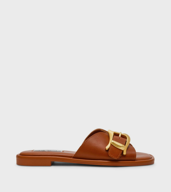 ABIGAYLE Buckle Detail Flat Sandals