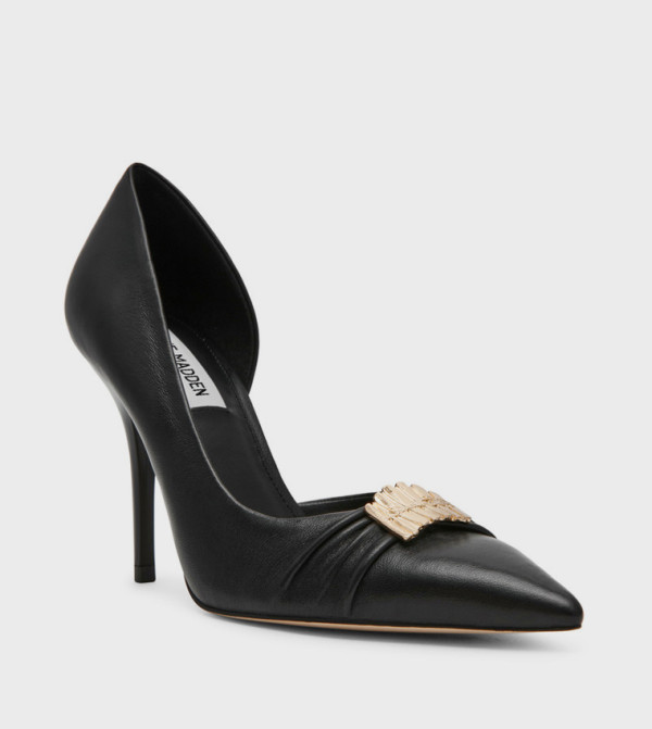 ADMIRAL Metal Accent Pointed Toe Pumps