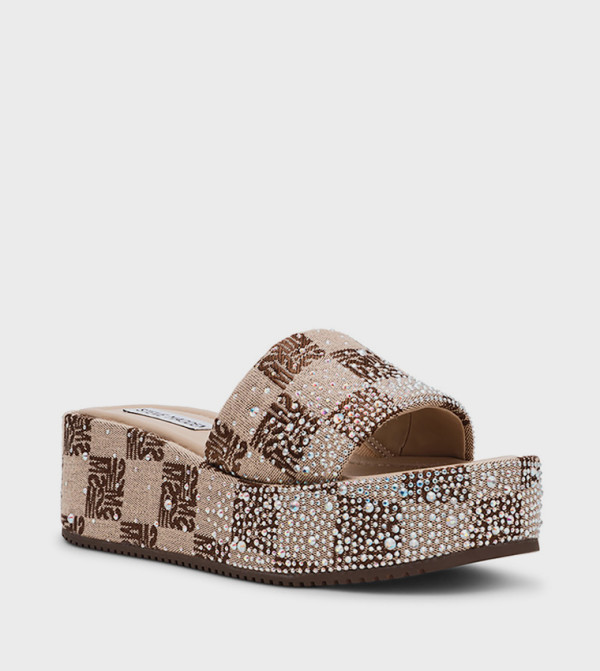 DECOR-SMR Embellished Wedge Sandals