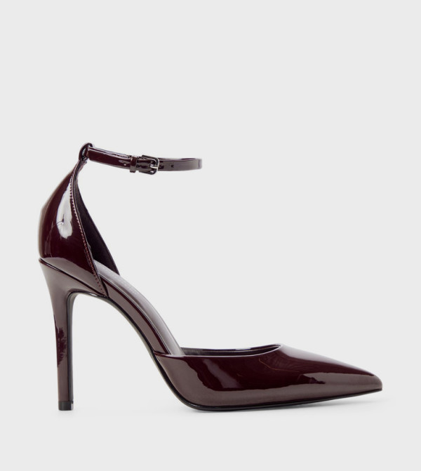 SURII Ankle Strap Pointed Toe D'Orsay Pumps