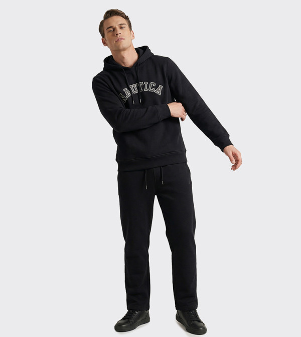 Logo Detail Drawstring Waist Joggers