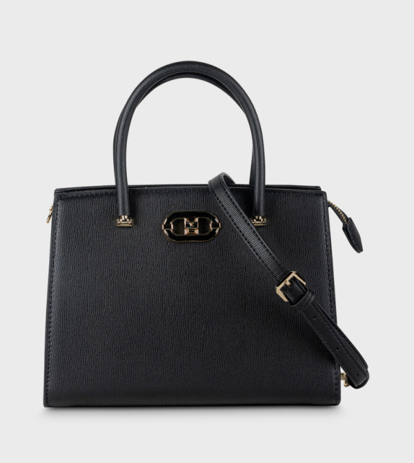 Textured Satchel Bag