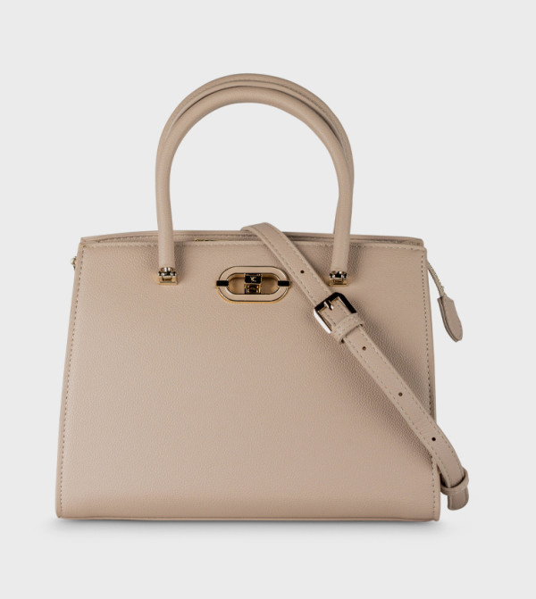 Textured Satchel Bag