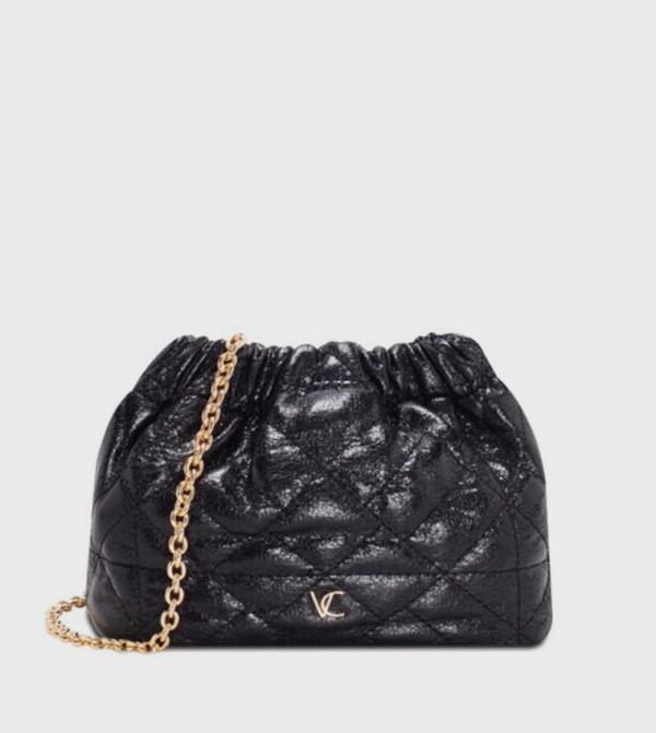 Quilted Ruched Shoulder Bag