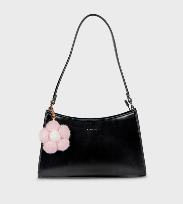 Floral Charm Detail Shoulder Bag