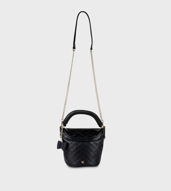 Quilted Flap Bucket Bag