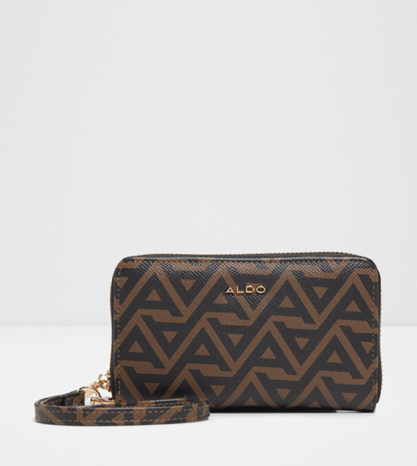 VOROTAN Monogram Zip-Around Wristlet