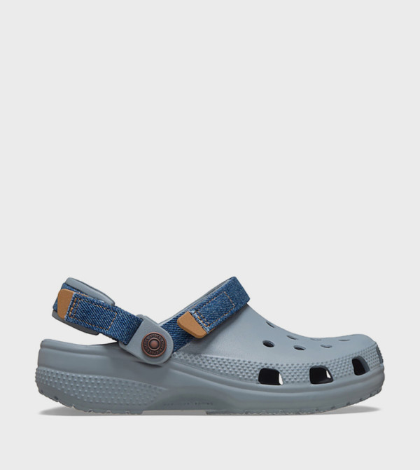 Kids' Classic Denim Adjustable Backstrap Clog 