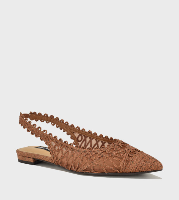 JOVIAS2 Laced Slingback Flat Shoes