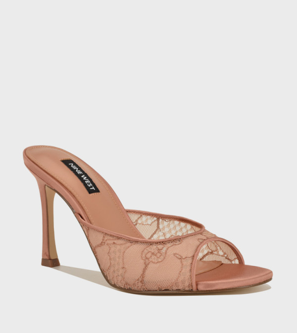 KISCOP Lace Strap Stiletto Heel Sandals